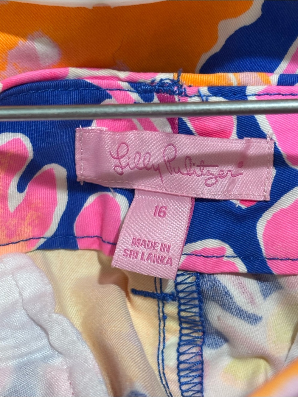 Lilly Pulitzer Callahan Chino pants "Brilliant Catch and Release" print 16 - Picture 3 of 5